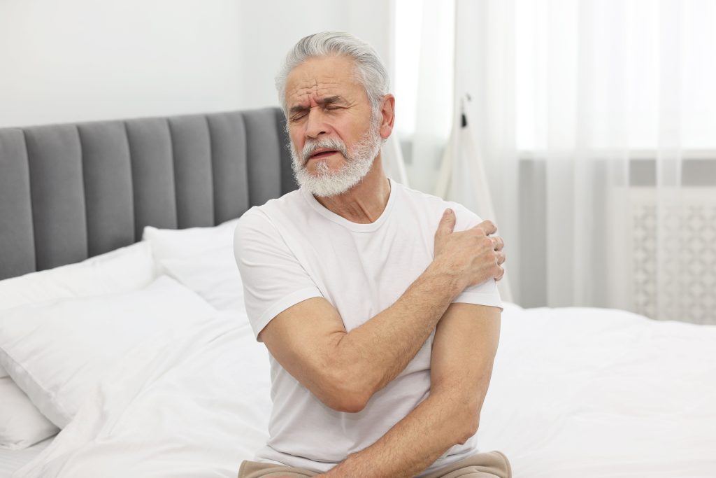 person's sleep disturbed by Calcific Tendonitis