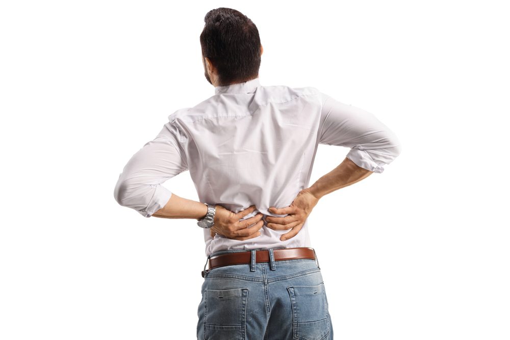Mechanical Back Pain Man suffering from Mechanical Back Pain