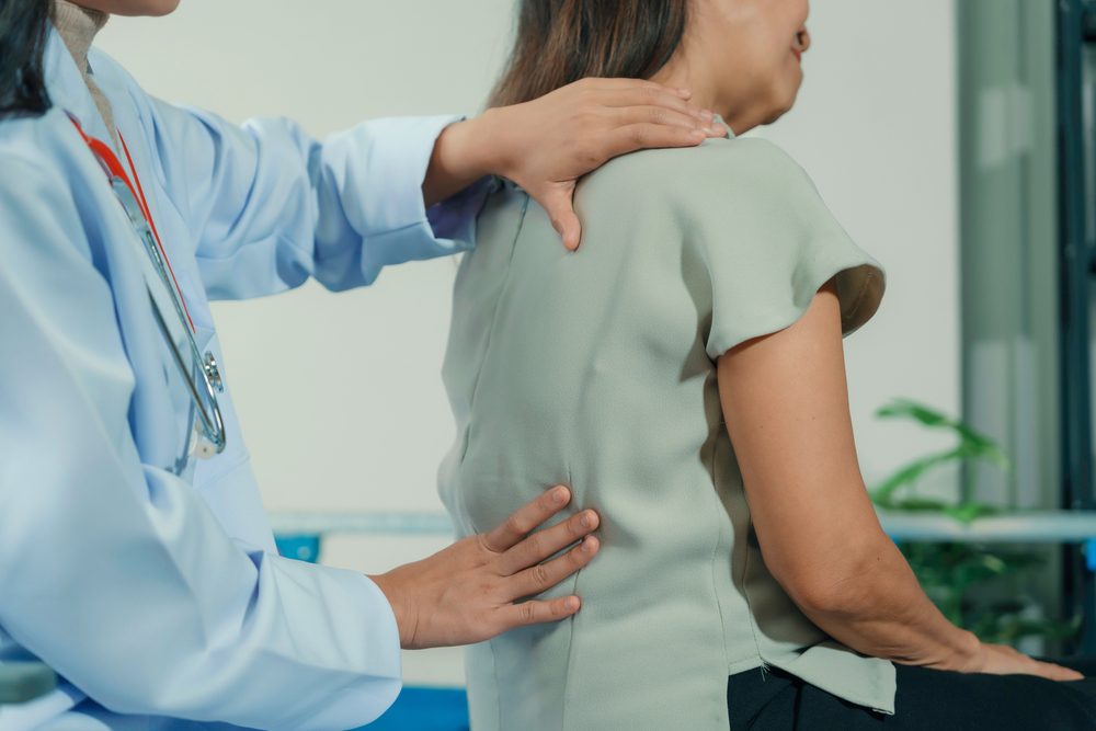 spine arthritis treatment. Spine Arthritis being looked at by a physical therapist.